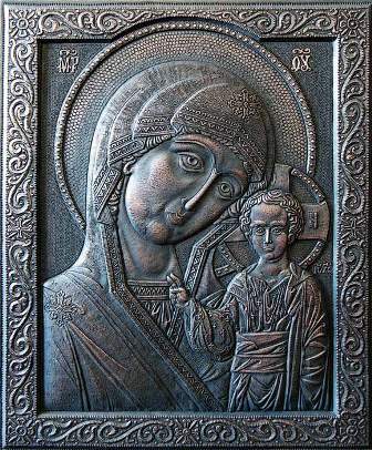Икона Образ Казанской Пресвятой Богородицы.